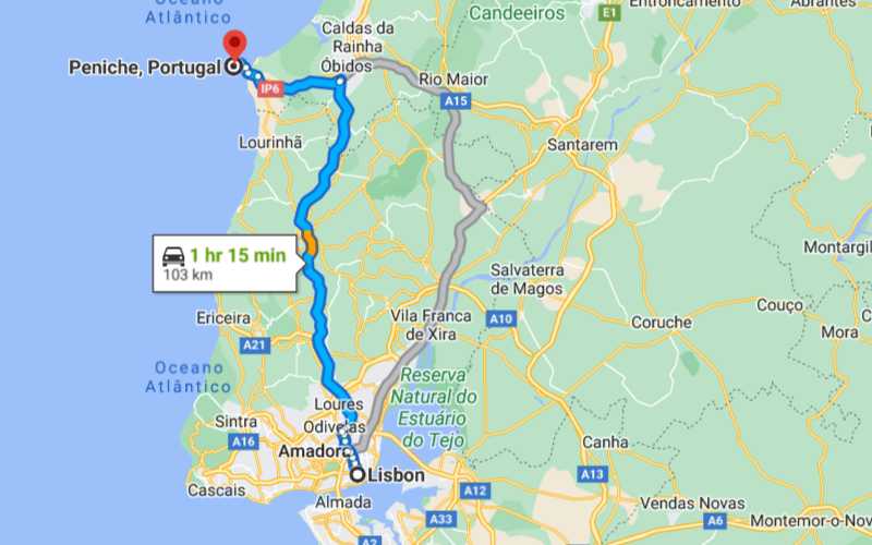 Pittig Tweet op tijd Lisbon to Peniche - Move to Algarve